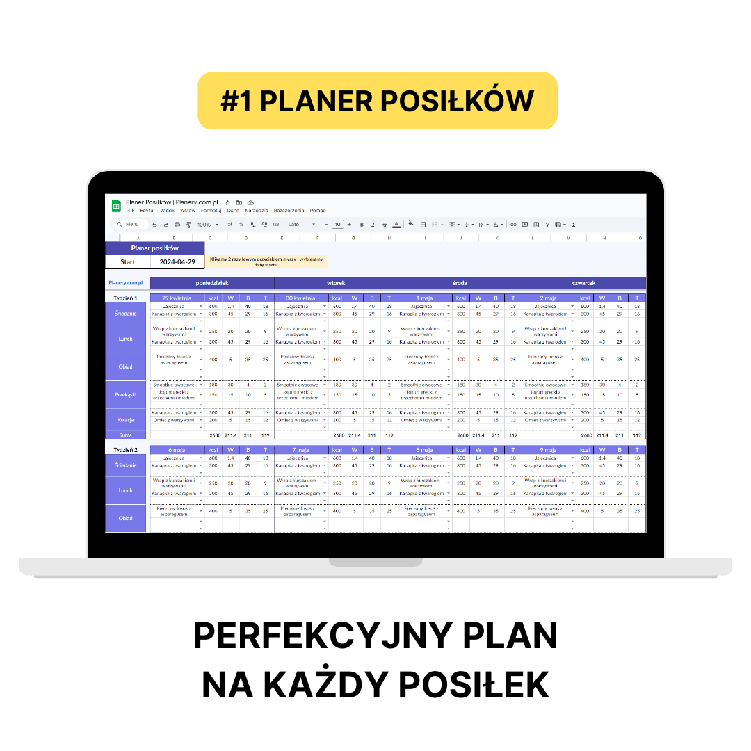 planer posiłków online