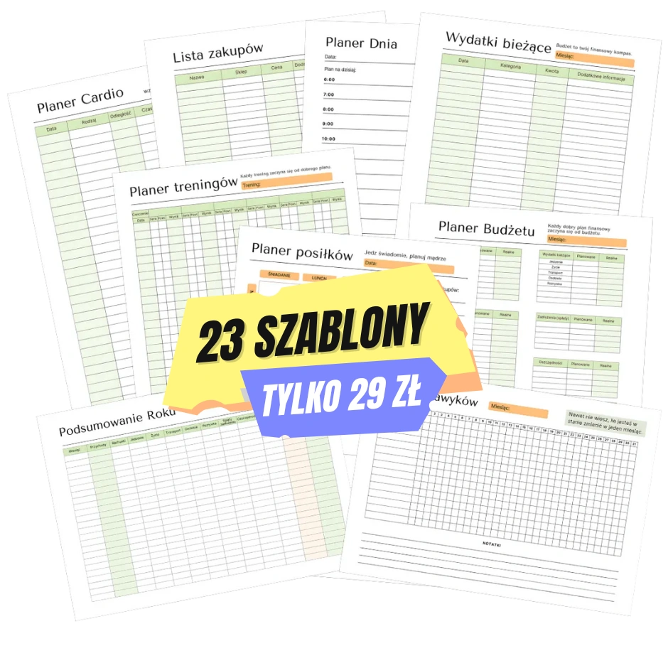 arkusze produktywności