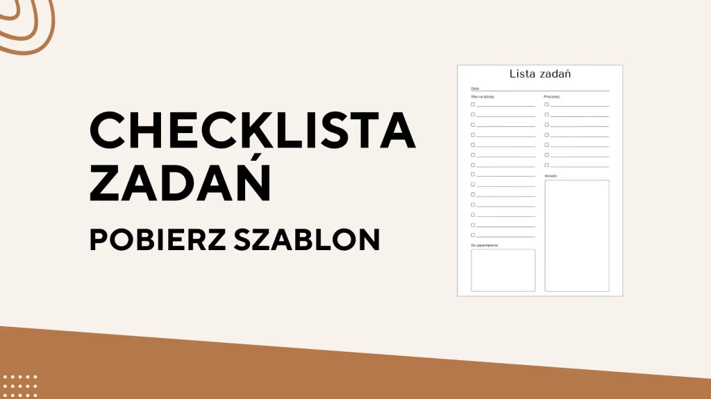 Lista kontrolna zadań do wydrukowania