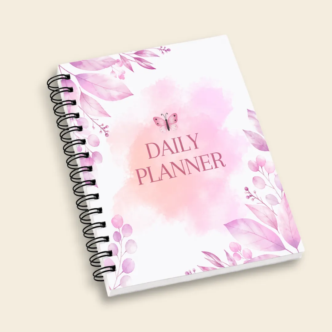 planer codzienności floral dream z góry