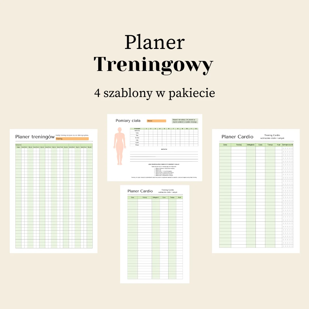 planer treningowy do druku - plik pdf