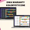 planer roczny - warianty kolorystyczne
