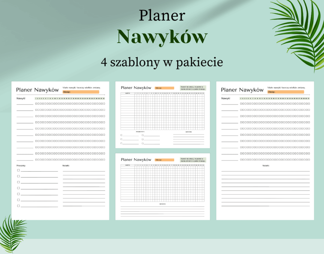 Habit Tracker do druku Habit Tracker do druku