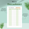 Planer oszczędności do druku