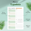 plan tygodnia szablon