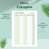 Planer zakupów do druku