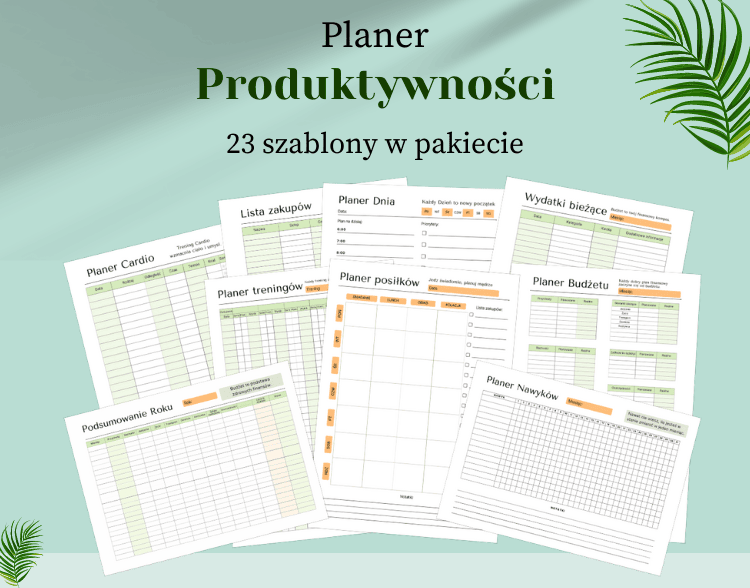 planer produktywności pakiet