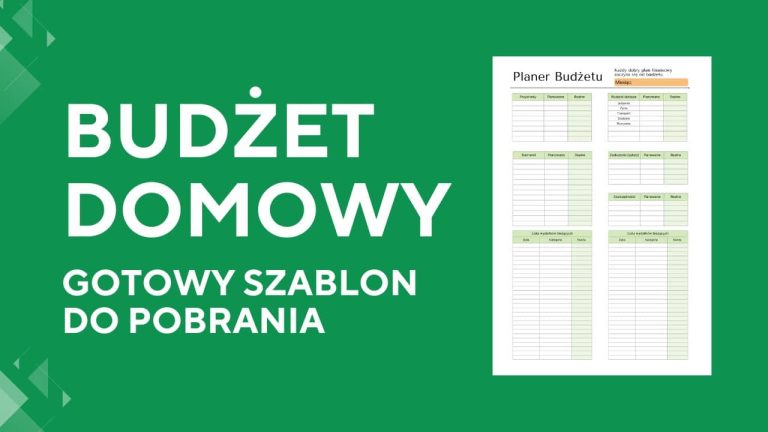 Budżet Domowy - Szablon do druku (PDF) za darmo