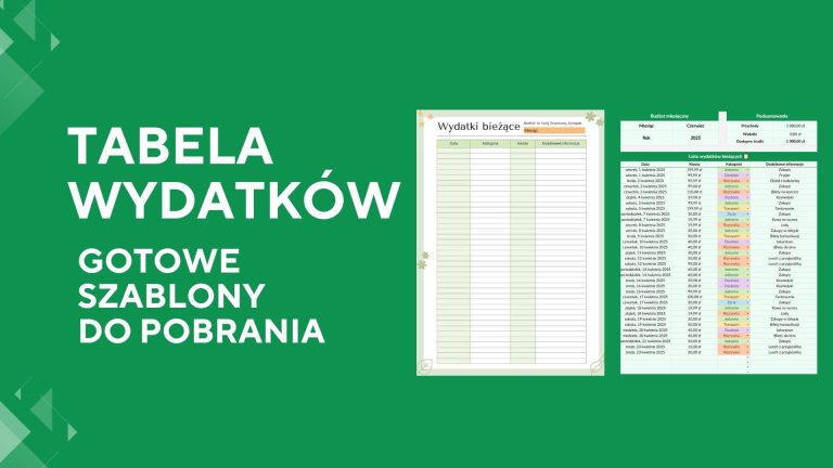 tabela wydatków do pobrania