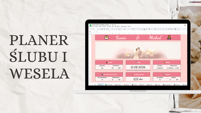planer ślubu excel
