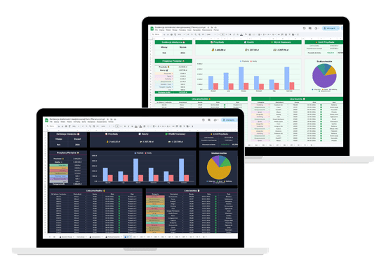 dwie wersje - excel i google sheets