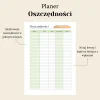 Planer oszczędności do druku Planer oszczędności do druku